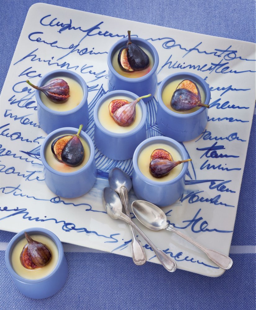 Fig and Lemon Verbena Pots de Crème