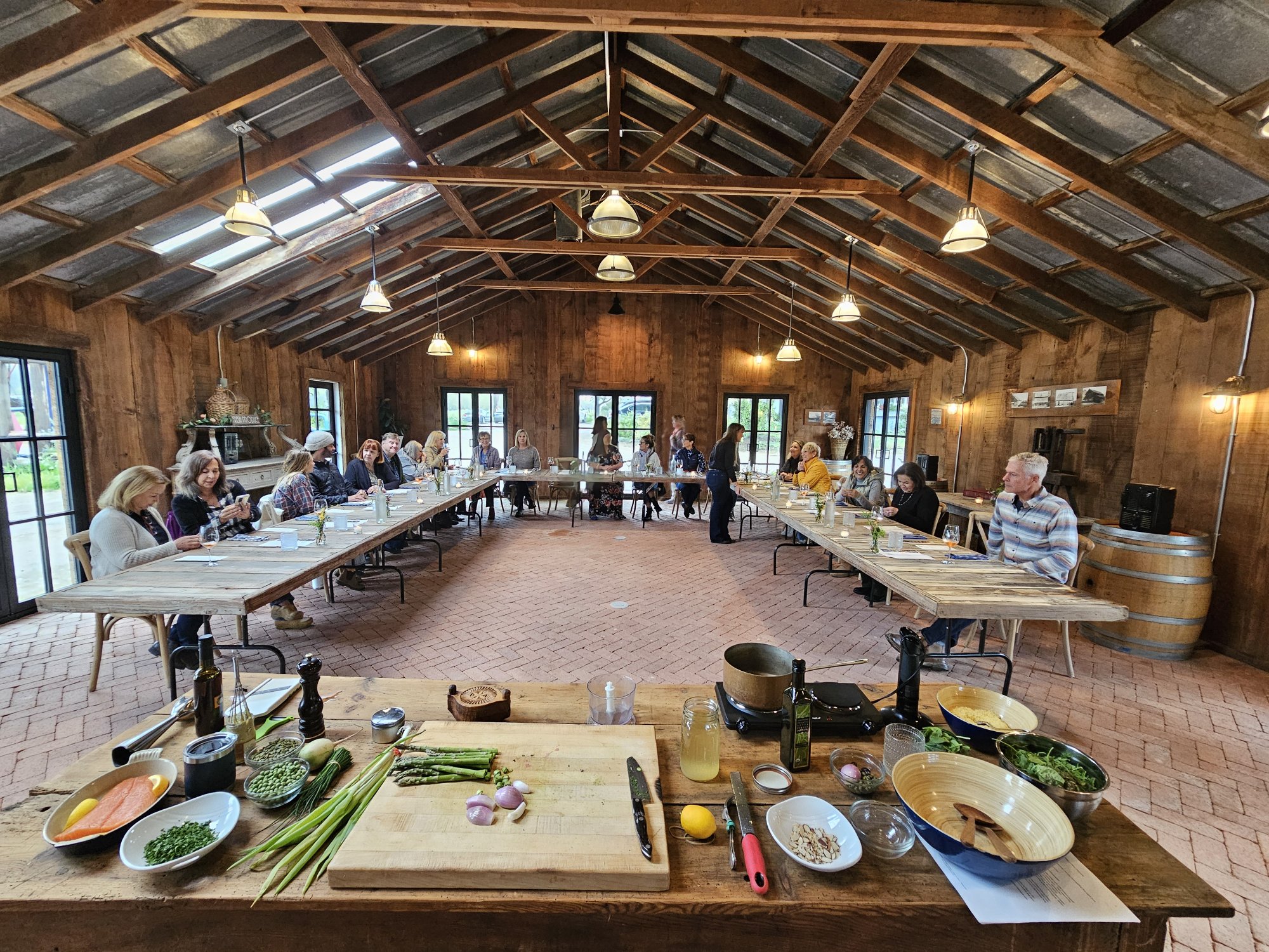 Farmer's Market and Buttonwood Winery Lunch Class