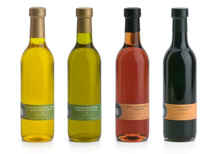 Set of 2 Olive Oils & 2 Vinegars