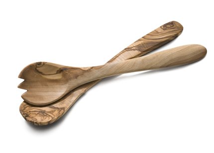 Olive Wood Salad Servers